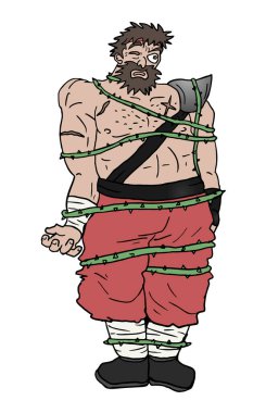 Savaşçı vektör çizimi 