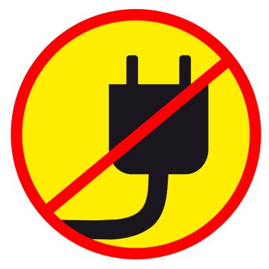 Sinyal simgesi yok. vektör illüstrasyonu