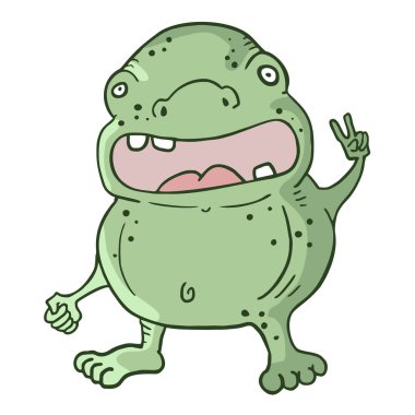 çizgi film canavar vektör çizimi