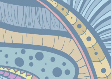 Renkli kapak vektörü çizimi