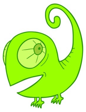 Küçük bukalemun vektör çizimi