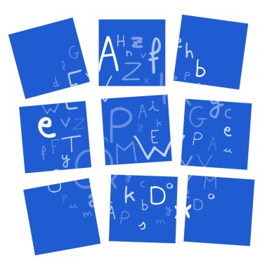 Bir dizi matematiksel işaretin vektör illüstrasyonu