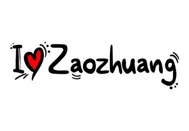 Zaozhuang, Çin şehir vektör illüstrasyonu