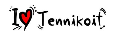 Tennikoit aşk vektörü çizimi
