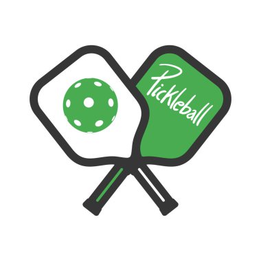 Pickleball spor sembolü çizimi