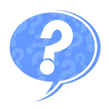 Soru işareti simgesi. vektör illüstrasyonu