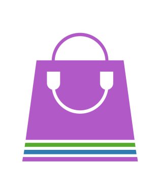 mağaza çantası ikon vektör illüstrasyonu