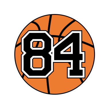 84 numaralı basketbol topu.