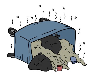 tam çöp konteynırı çizimi