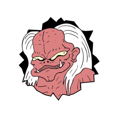 Yaratıcı yaratık vektör çizimi