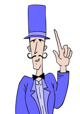 Zarif erkek vektör illüstrasyonu