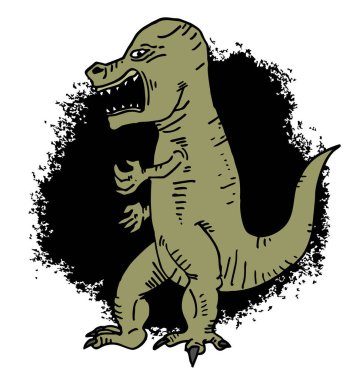 Çizgi film canavarının vektör çizimi