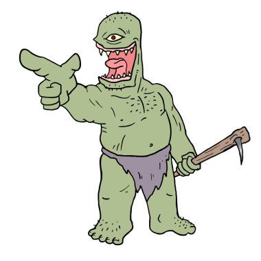 güçlü dev vektör çizimi