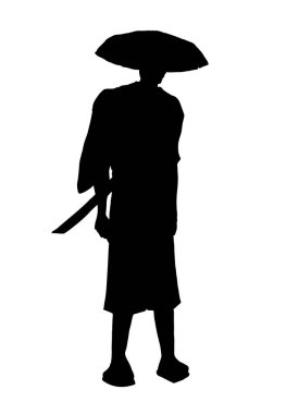 Samuray vektör çizimi 