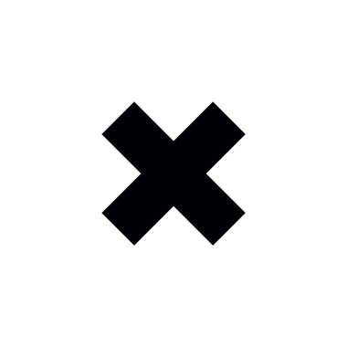 Düz çapraz vektör çizimi 