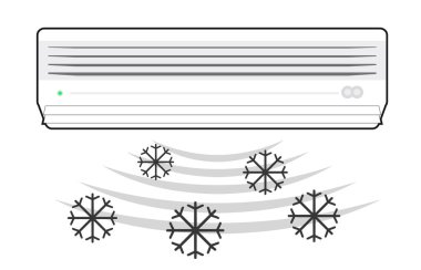 Bir kar klimasının vektör çizimi