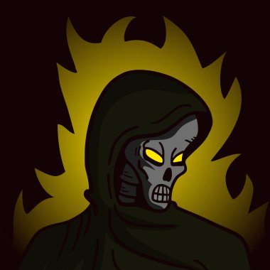 Ölü çizgi film vektör çizimi