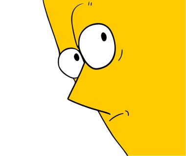 Sarı kukla vektör çizimi