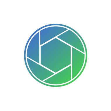 Kamera simgesi vektör illüstrasyonunu kapat