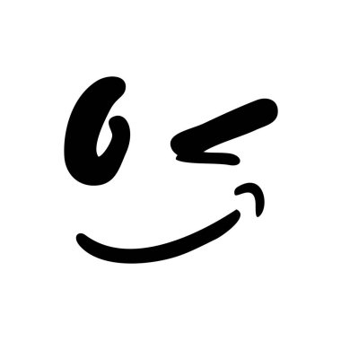 gülen yüz vektör illüstrasyonu