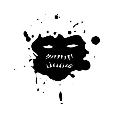 karikatür canavarı vektör çizimi