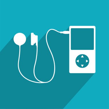 gerçek müzik simgesi vektör illüstrasyonu