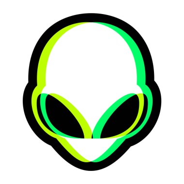 Görsel efekt uzaylı simgesi