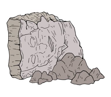 eski kırık duvar vektörü çizimi 