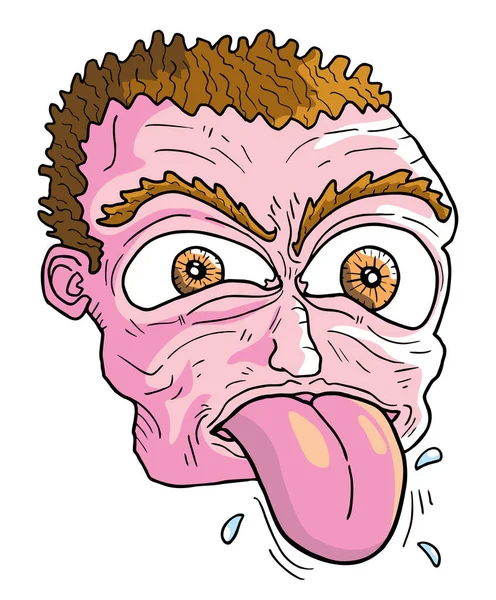 Illustration Vectorielle Visage Blague — Image vectorielle