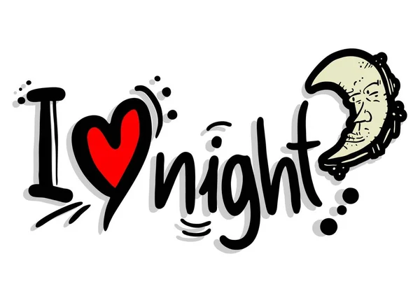 Love Night Vector Illustration – Stock-vektor