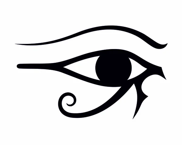 Ilustração Vetor Ocular Egípcio — Vetor de Stock