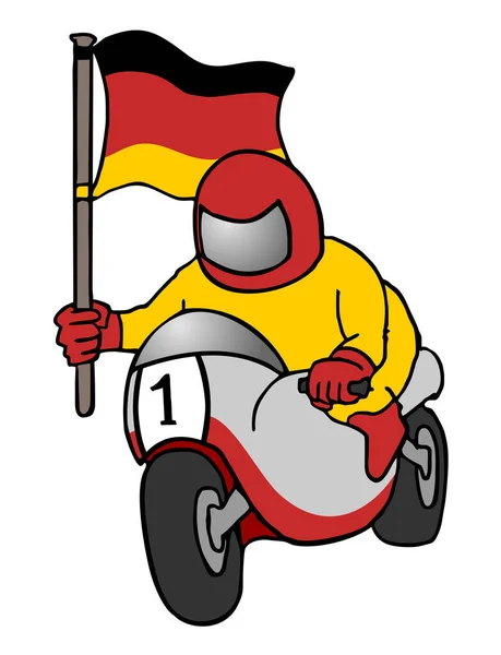 Deutsche Motorrad Vektor Illustration — Stockvektor
