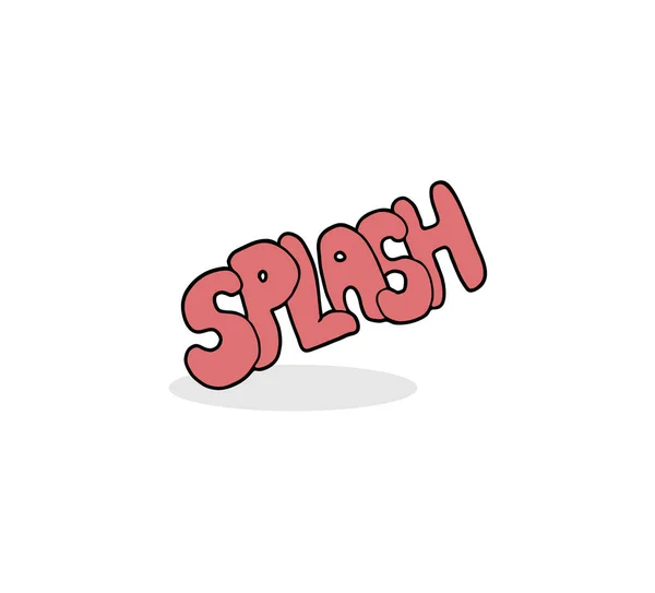 Splash Üzenet Szimbólum Kialakítása — Stock Vector