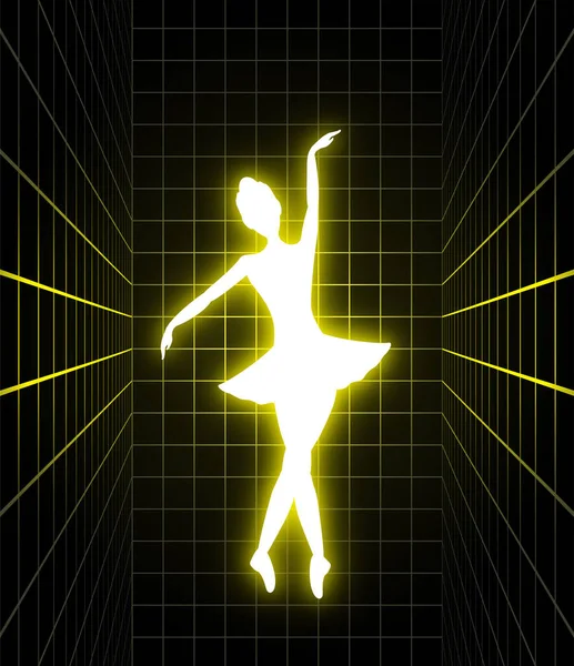 Lighting Dancer Illustration Vector Illustration — Vetor de Stock