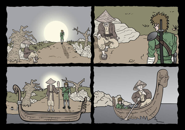 comic page design  vector illustration