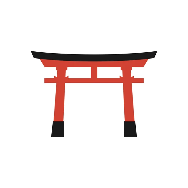 Torii Créatif Porte Dessiner — Image vectorielle