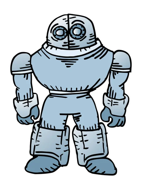 Dibujo Mano Robot Ilustración Dibujos Animados — Vector de stock