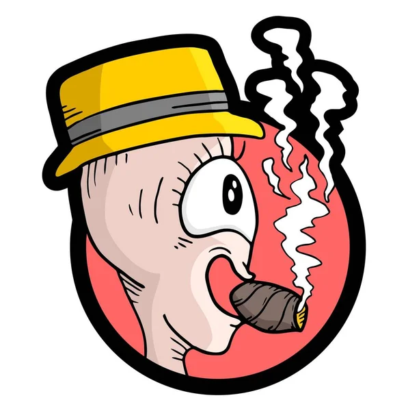 Smoke Puppet Vector Illustration — Stock Vector
