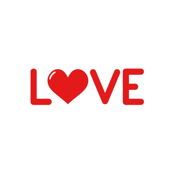 Trevlig Kärlek Symbol Vektor Illustration — Stock vektor
