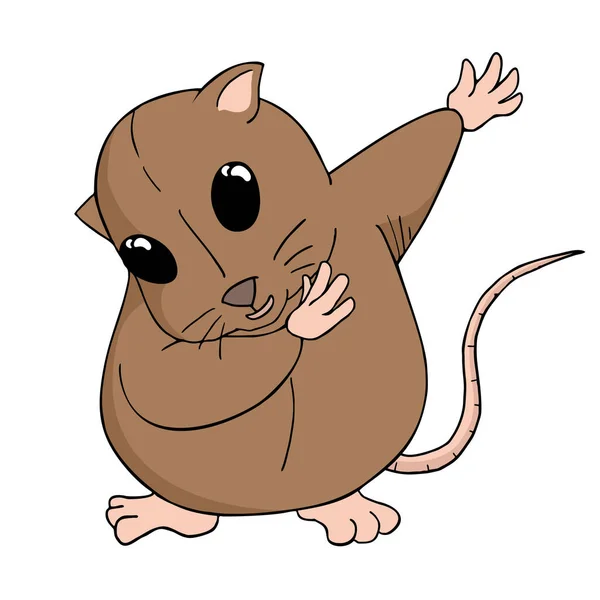 Schattige Hamster Vector Illustratie — Stockvector