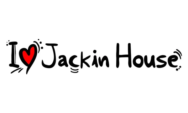 Jackin House Hudební Styl Láska — Stockový vektor