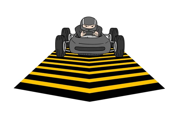 Racewagen Vector Illustratie — Stockvector