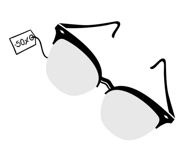 Belle Illustration Vectorielle Conception Lunettes — Image vectorielle