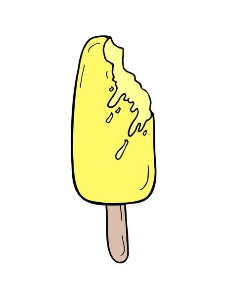 Tasty Ice Cream Illustration — Stock Vector
