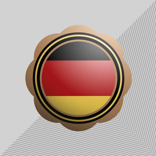 Vektorillustration Eines Hintergrundes Für Das Land Deutschland Deutsches Medaillendesign — Stockvektor