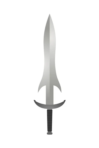 Gran Espada Medieval Vector Ilustración — Vector de stock