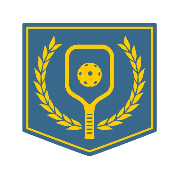 Pickleball Sport Symbol Vektor Illustration — Stockvektor