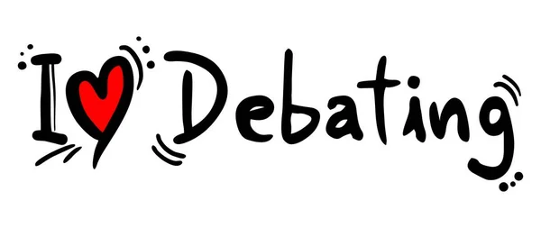 Debating Love Vector Illustration — ストックベクタ