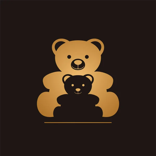 Bear Family Symbol Vector Illustration — Stock Vector