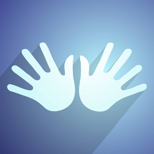 nice hands icon vector illustration